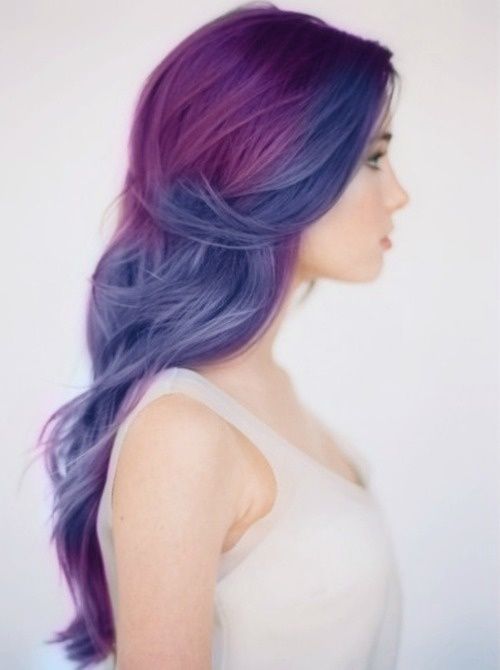 Image result for purple and blue hair aloxxi